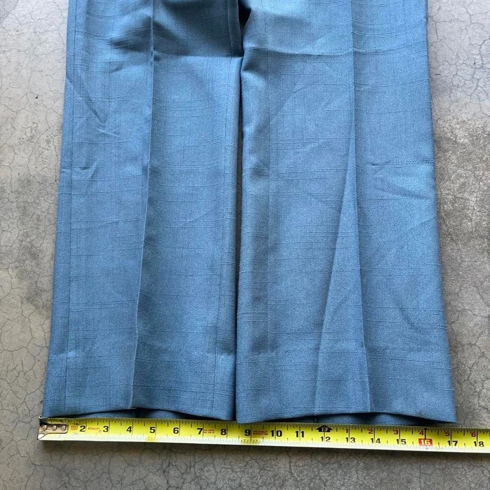 Vintage 70s/80s blue trouser dress pants 32